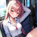 電車内の可愛い女子高生たち 8枚目