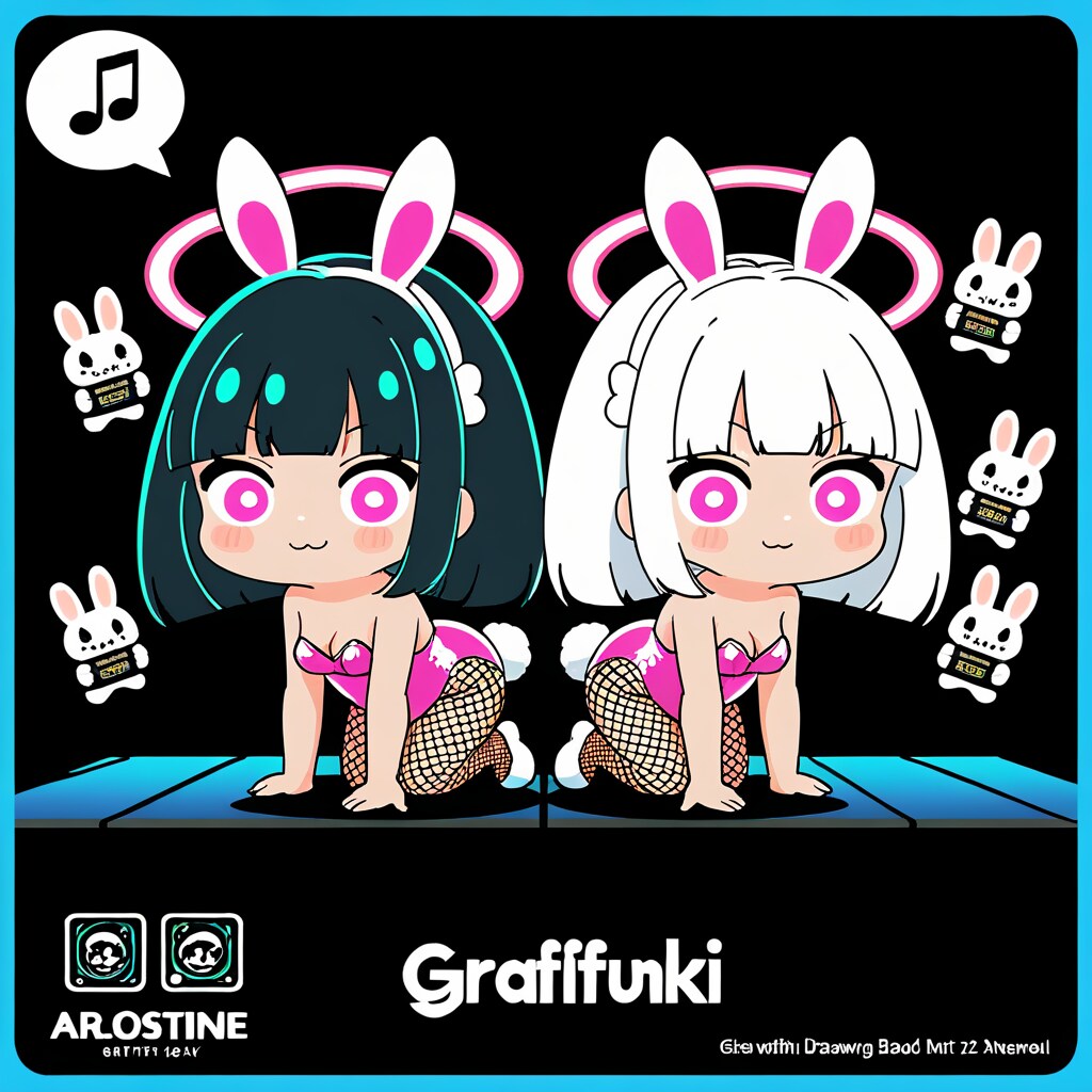 バニーでポーズ。