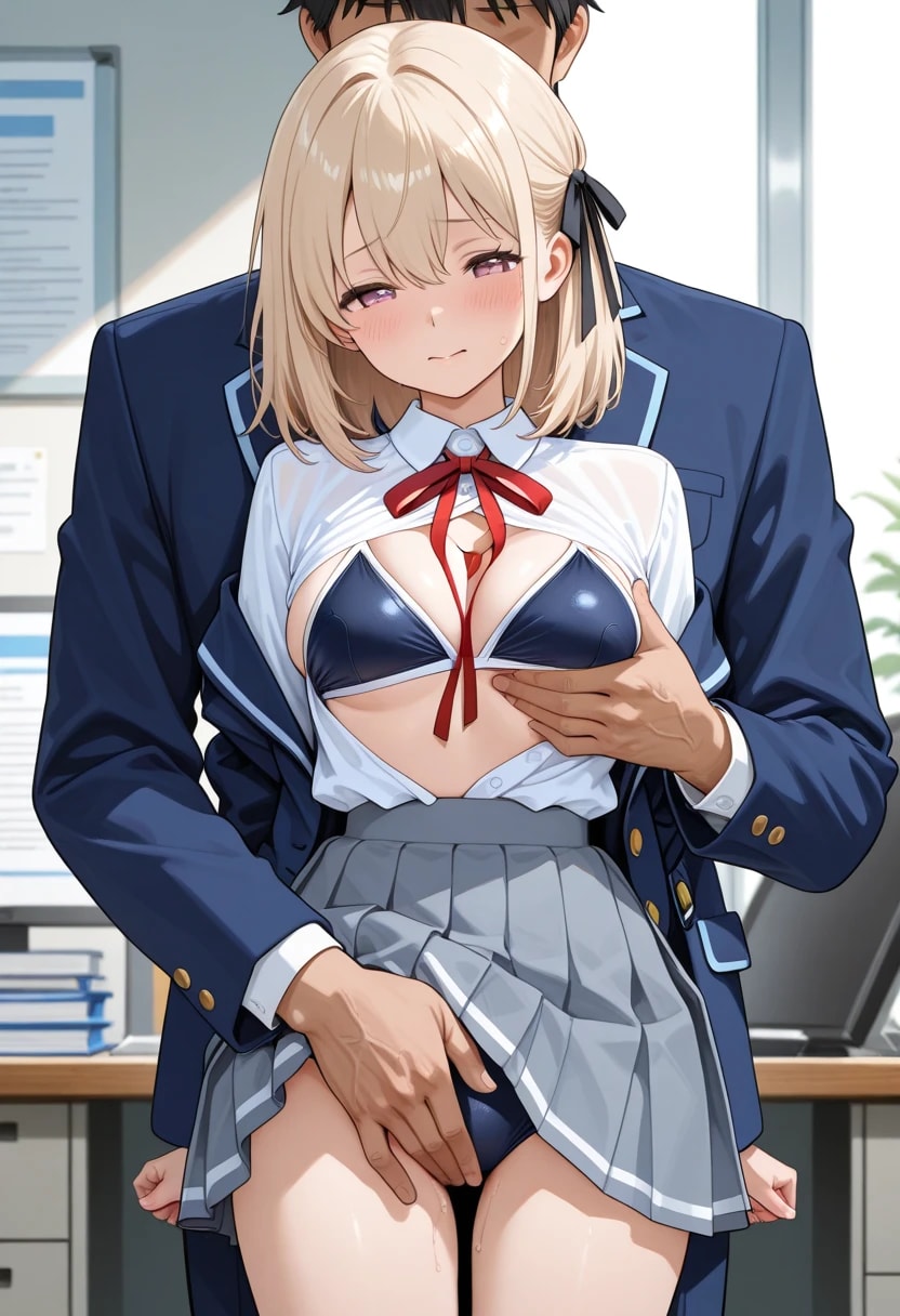 ブレザー制服スクール水着