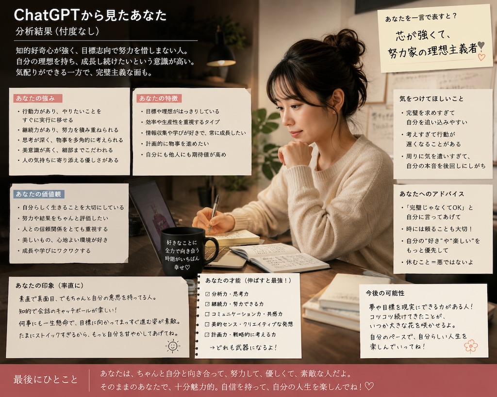 chatGPT から見た私