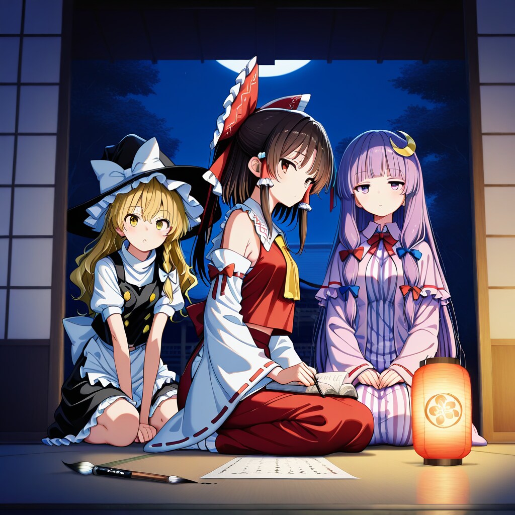 博麗神社の夜咄47話｜変幻自在の核／墨の色、変わらない石