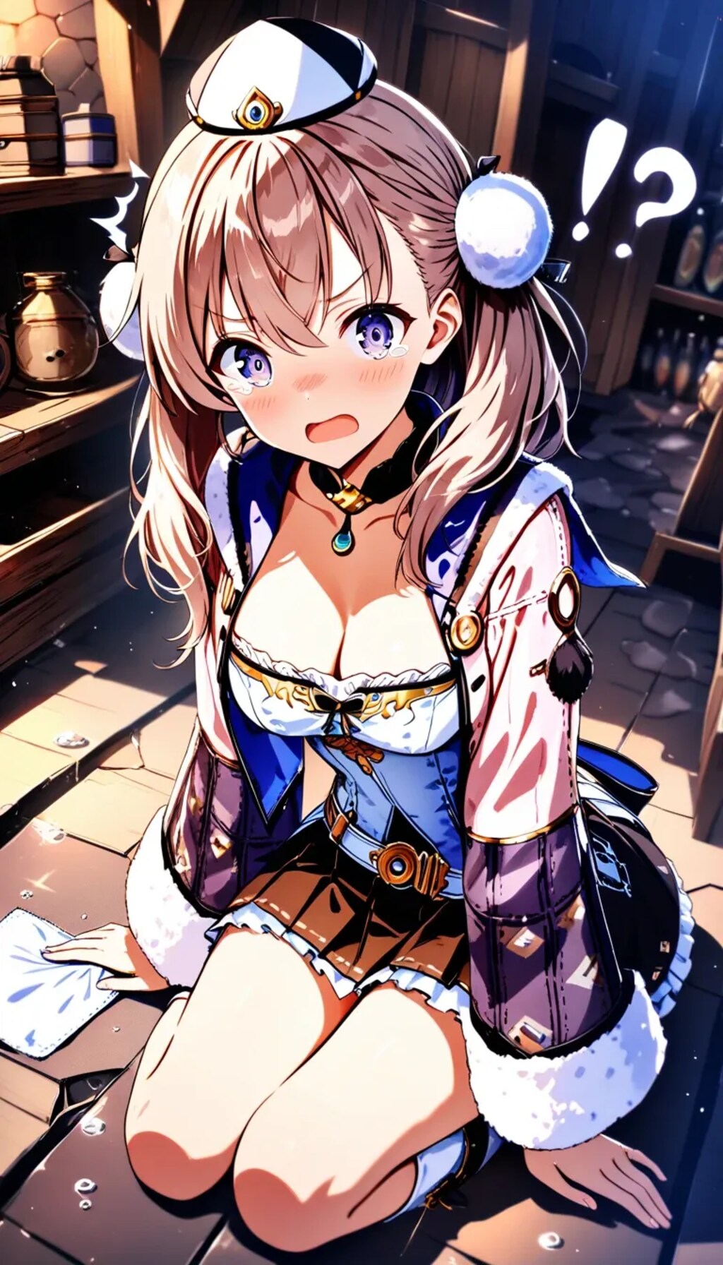 『ロジャーさん！？　きゃーっ！　お店に入ってきちゃダメーっ！！』エスカ