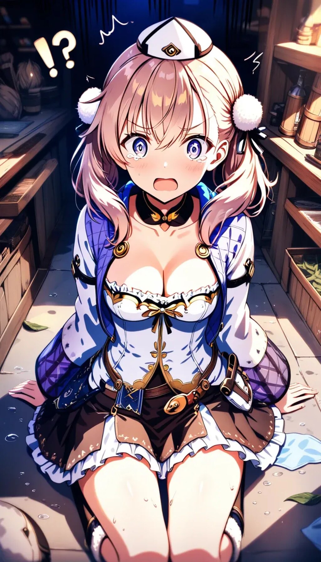 『ロジャーさん！？　きゃーっ！　お店に入ってきちゃダメーっ！！』エスカ