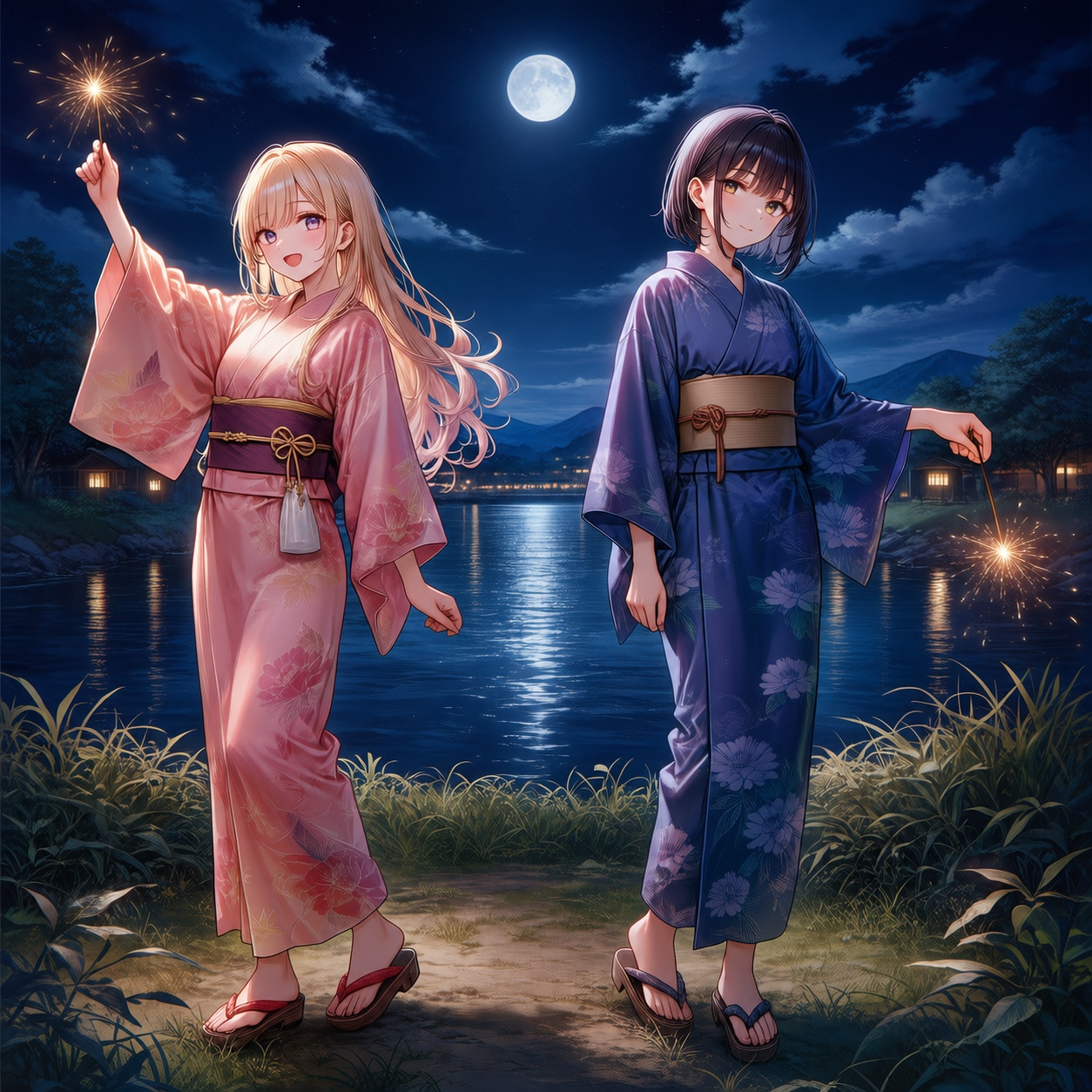 ふたりの夏の思い出 | の人気AIイラスト・グラビア