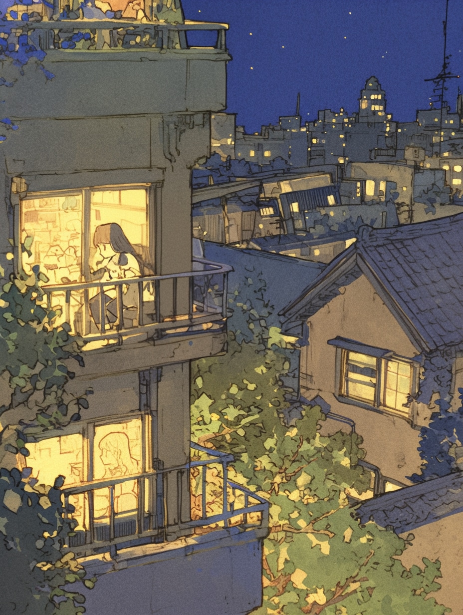 街の夜 | の人気AIイラスト・グラビア