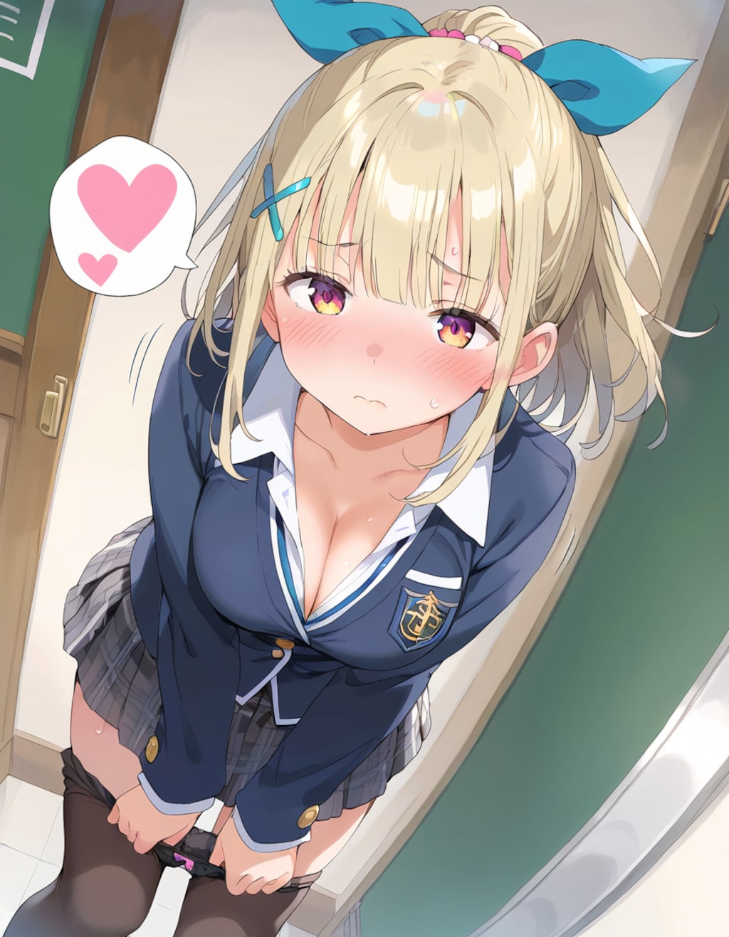 …しゃがんだらだめですよ💞