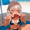 にく🍖を喰らう、おにくちゃん🍖🔥 2枚目