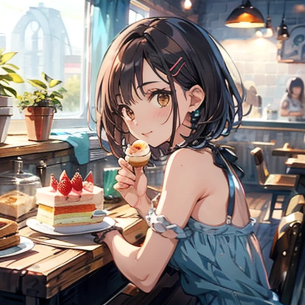 喫茶店のケーキでかい！