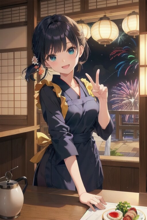ほぼ和食屋店員の袖