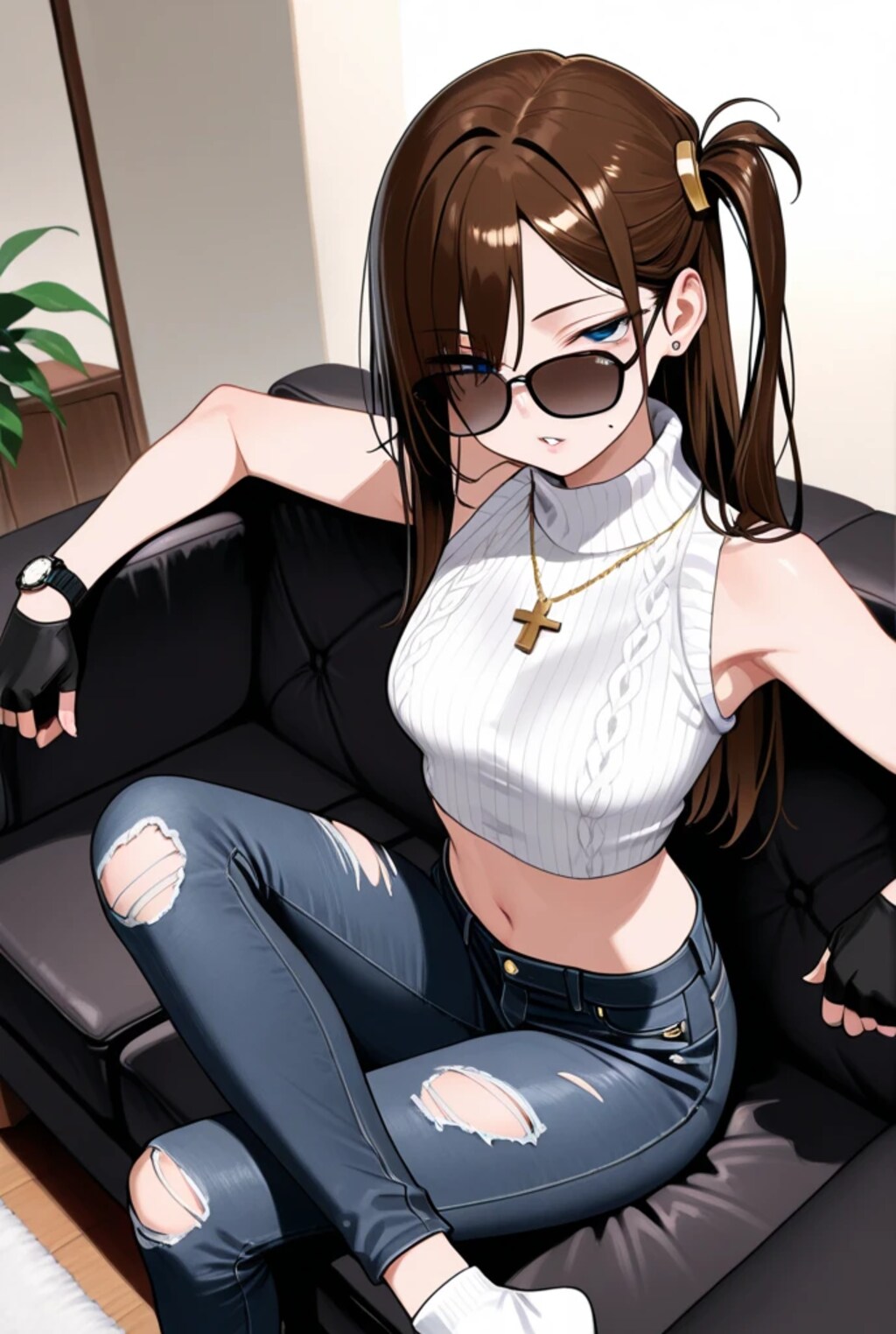 危ない雰囲気のお姉さん