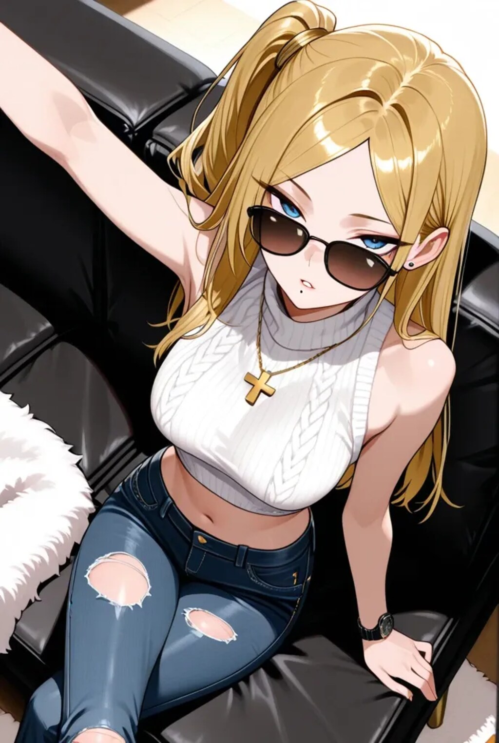 危ない雰囲気のお姉さん