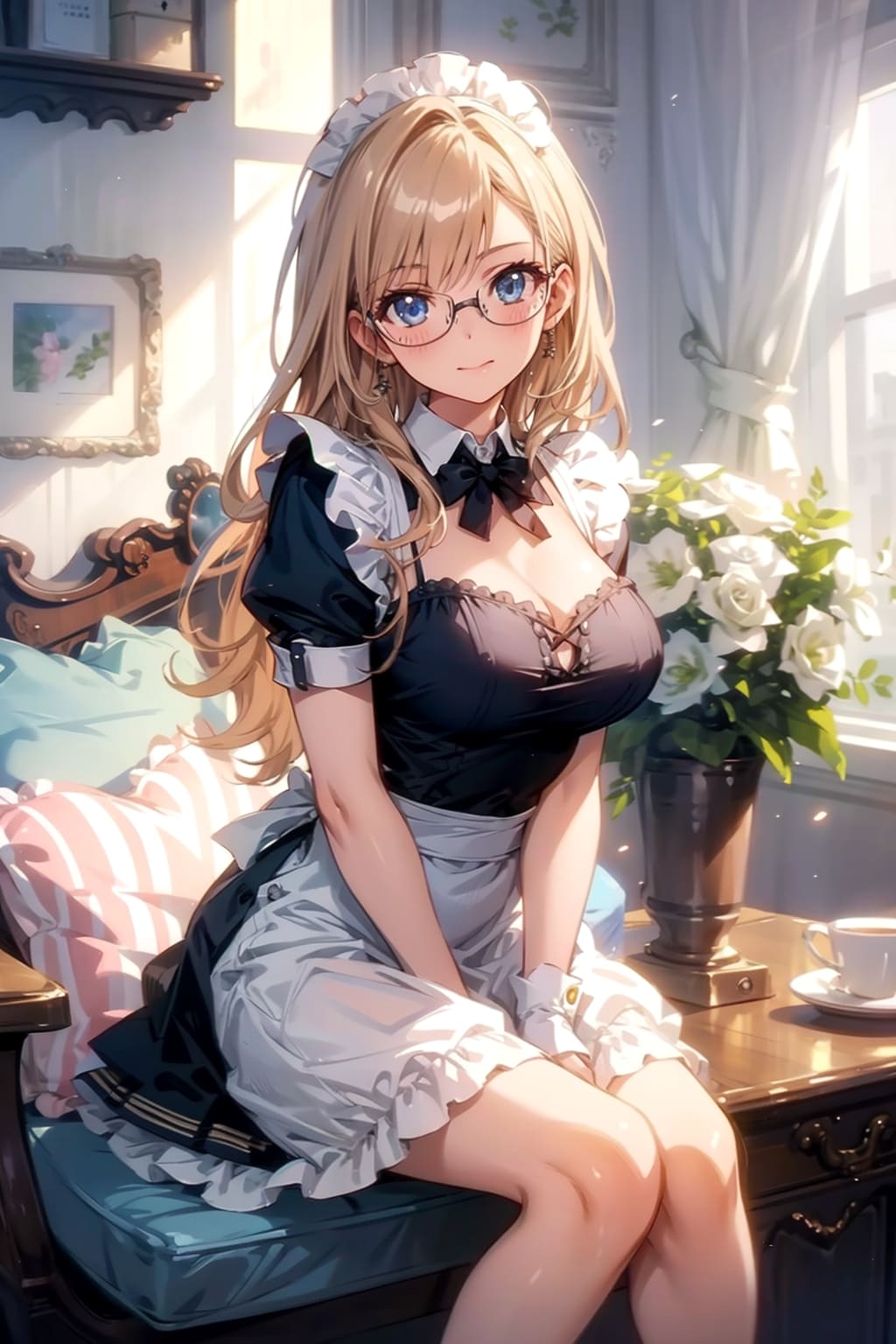 メガネ美少女メイド