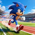 スタジアムを走るソニック 3枚目
