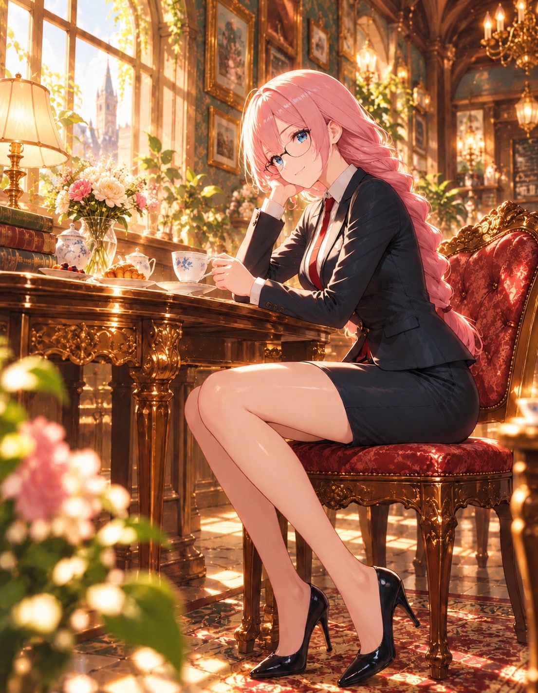 朝陽にほどける珈琲時間☕️ | の人気AIイラスト・グラビア