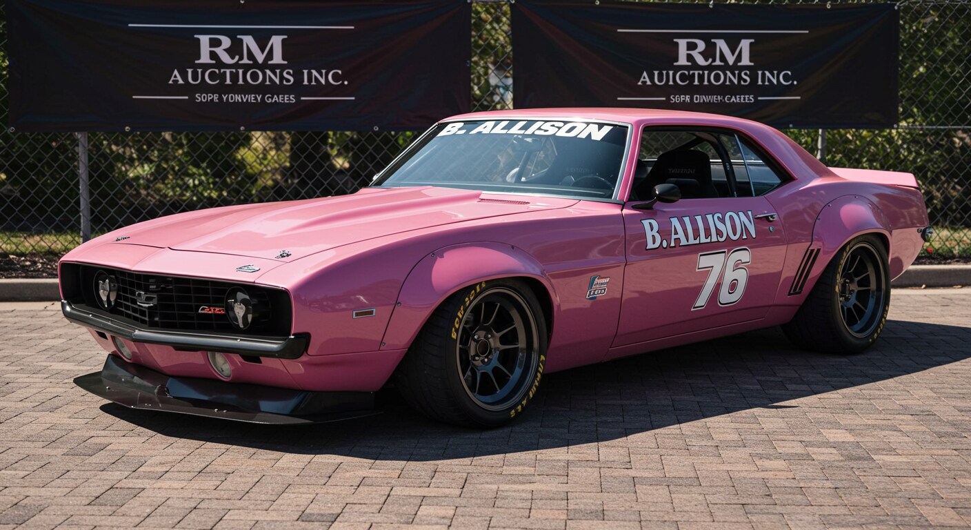 ピンクカマロレーシングカー | の人気AIイラスト・グラビア