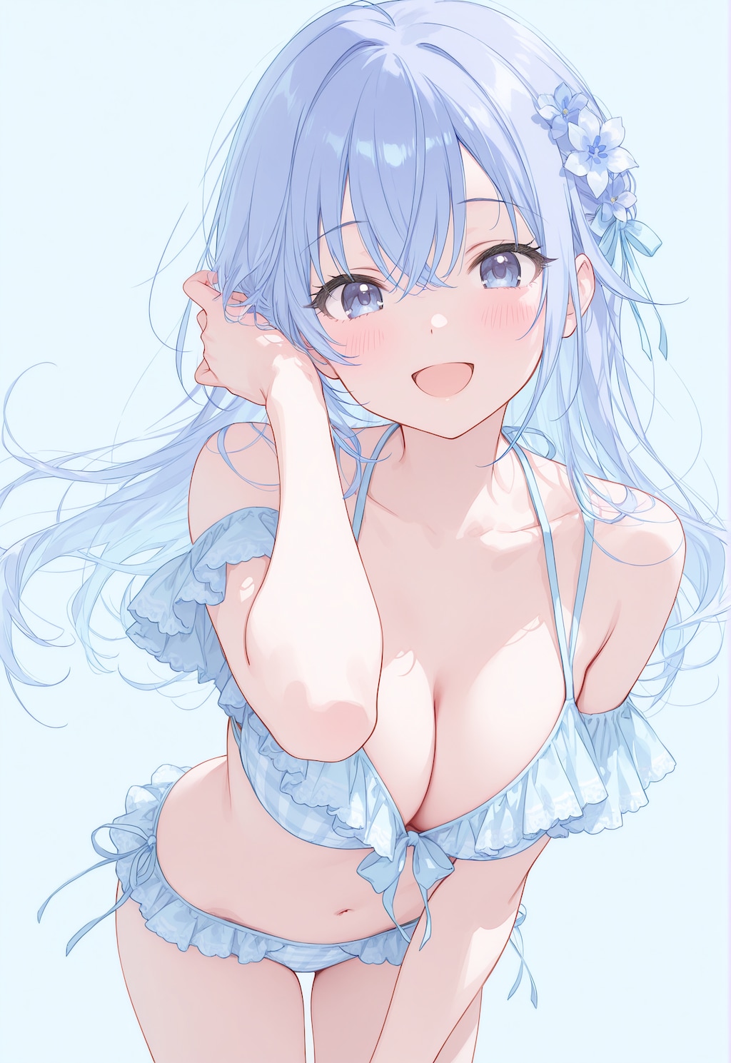 水着姿の鈴木羽那ちゃん
