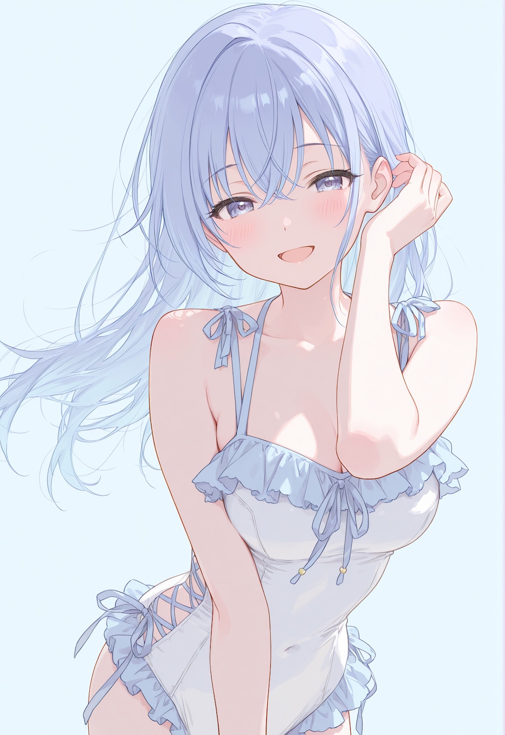 水着姿の鈴木羽那ちゃん