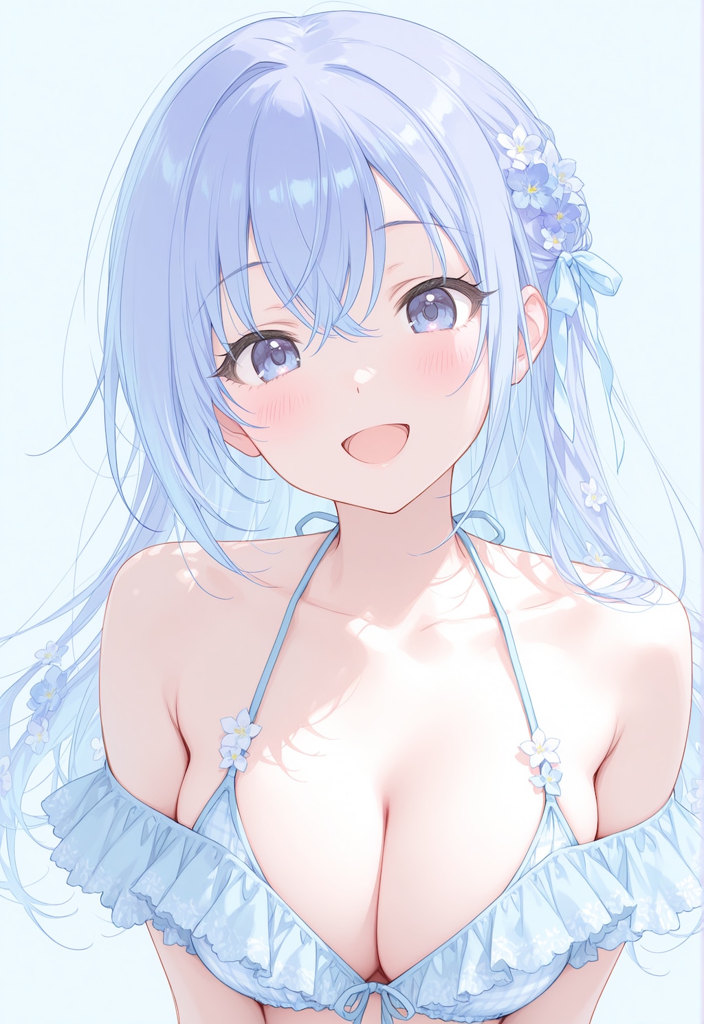 水着姿の鈴木羽那ちゃん