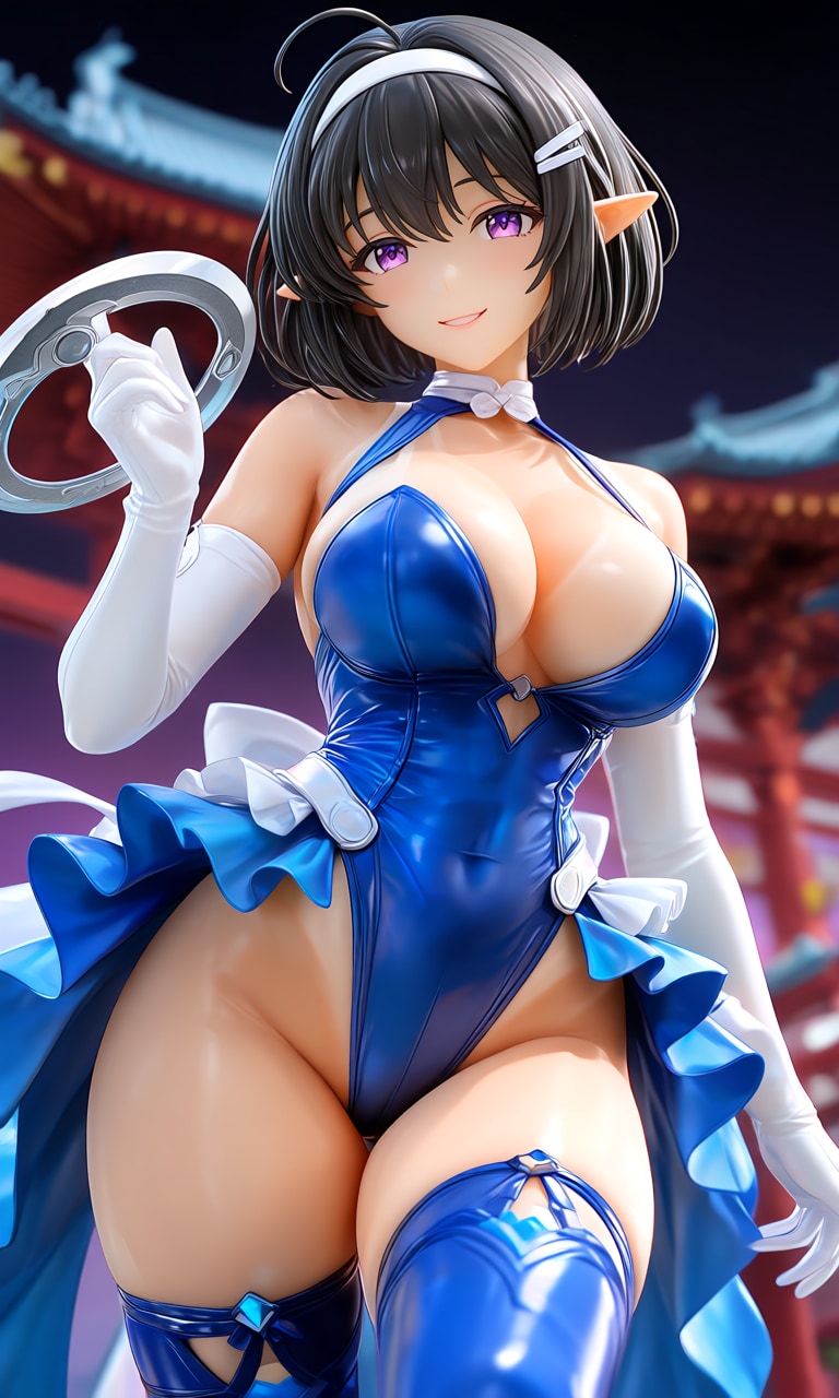 （半フィギュア質感）チャクラム使いのハイレグ女怪人ちゃん♪