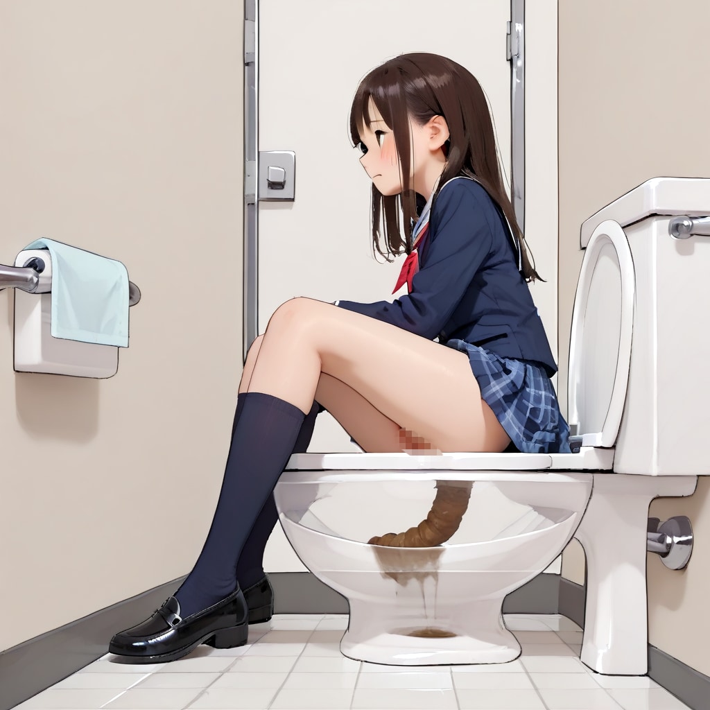 透明トイレのテスト