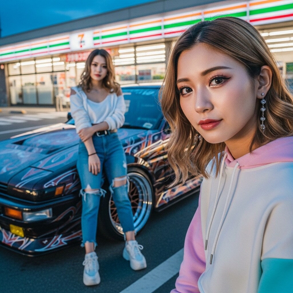 ギャル×旧車