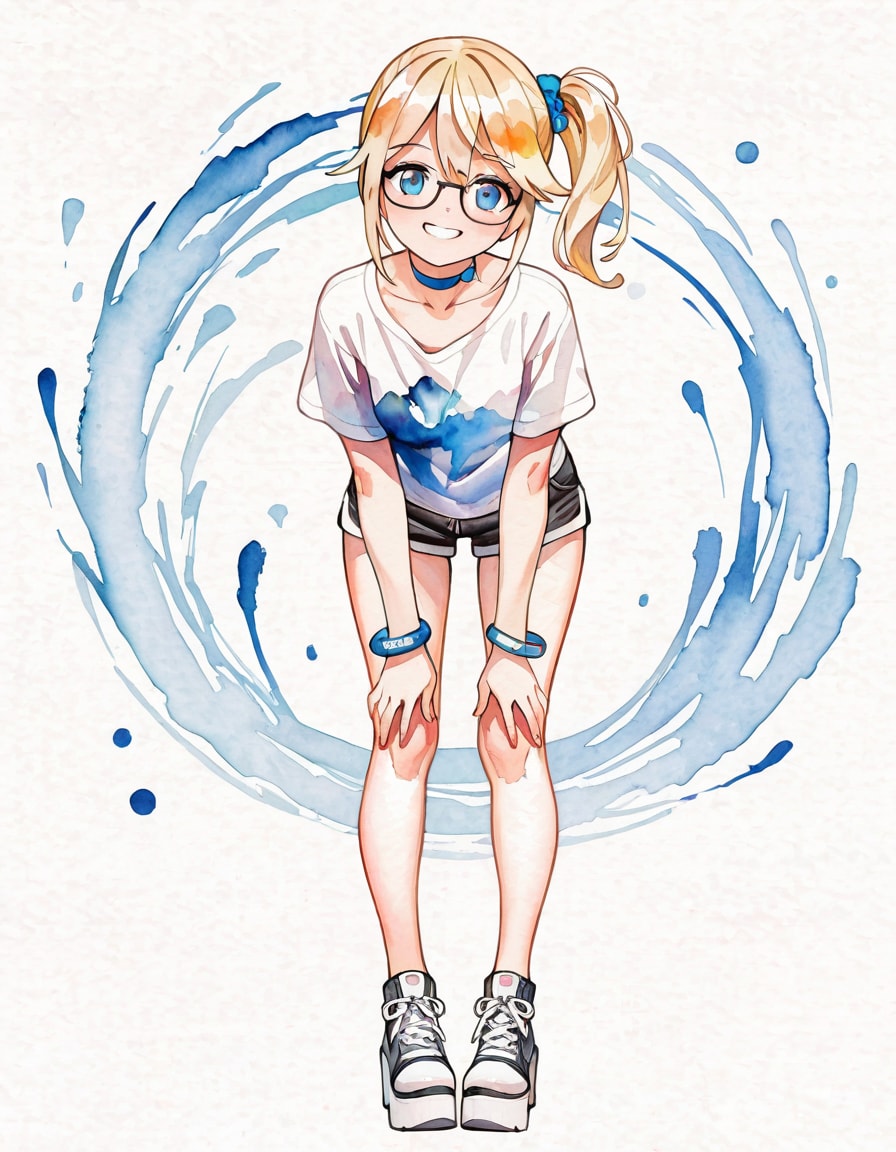 水彩（うちの子：ミシェル） | の人気AIイラスト・グラビア