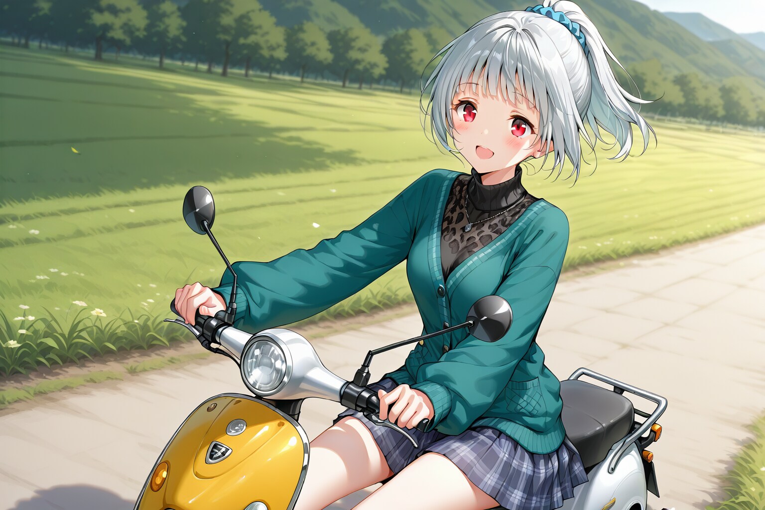 スクーターと雛菊ちゃん | の人気AIイラスト・グラビア