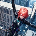 SF映画にありそうな何故かビルから飛び降りるシーン 3枚目