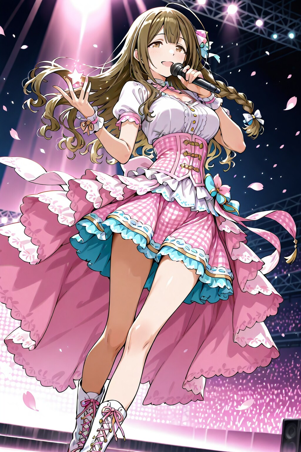 【コンサート】桑山千雪さん　ー新作衣装　DPM++ 2M SDE Karras Ver.ー | の人気AIイラスト・グラビア