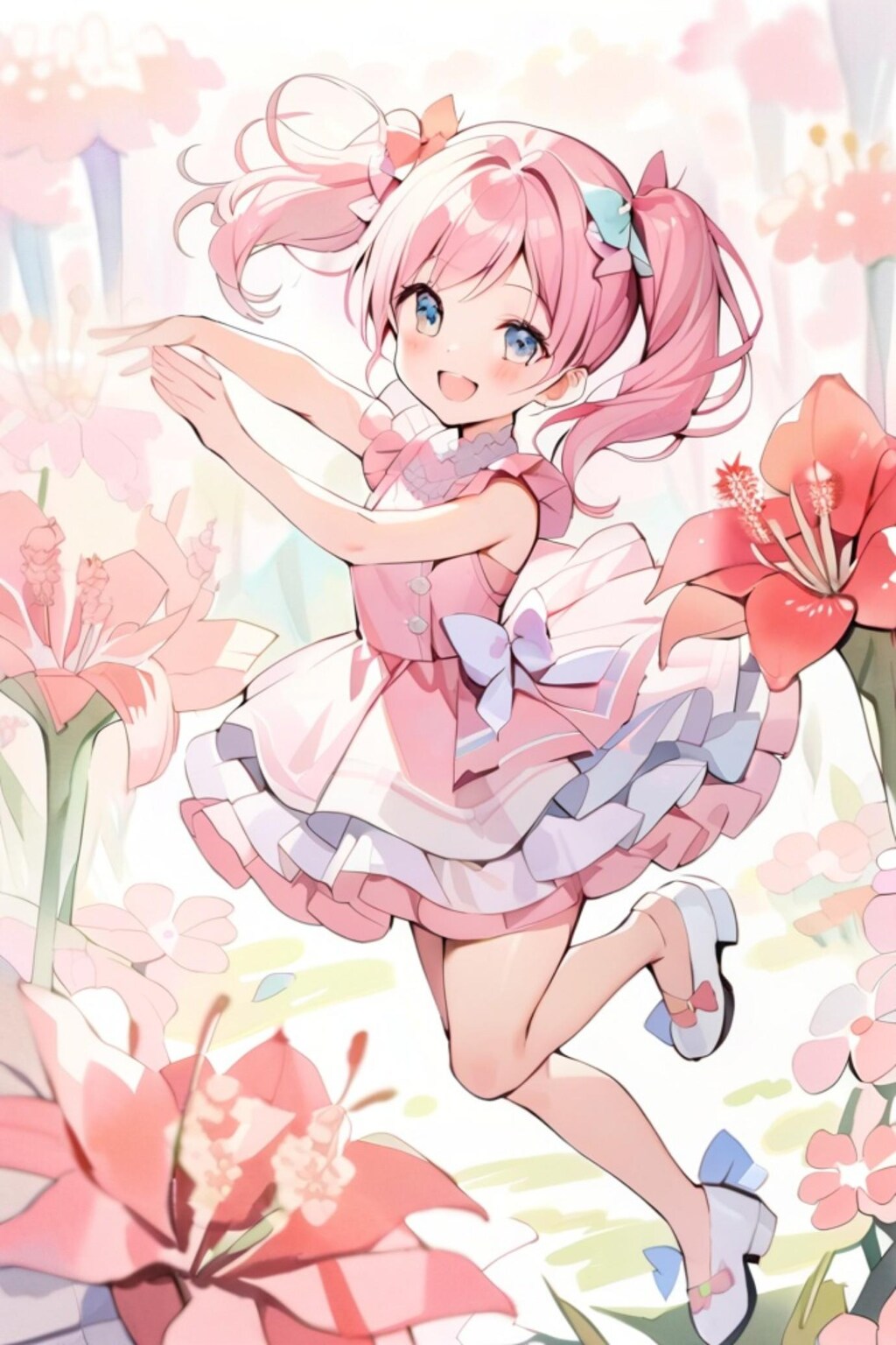 踊るピンク髪ちゃん