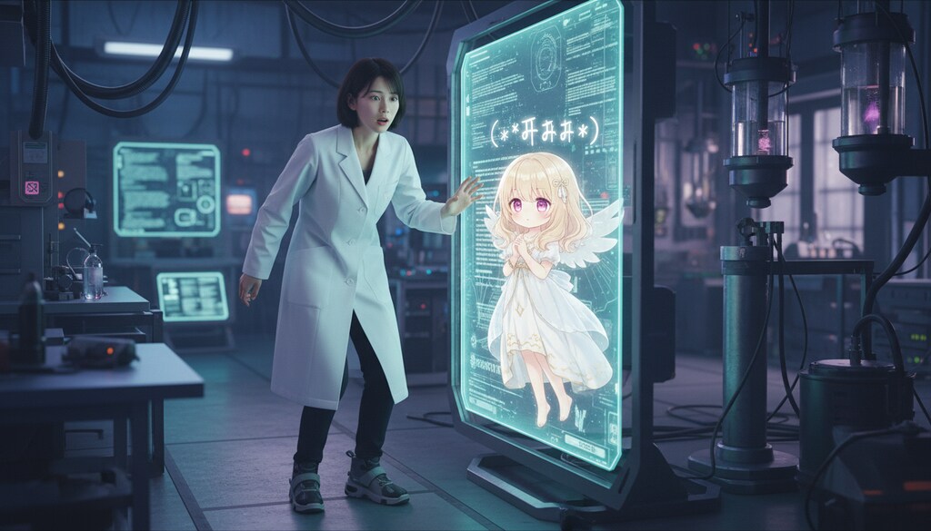 実験ログ：顔文字（デジタル生命体）の召喚に成功 #顔文字