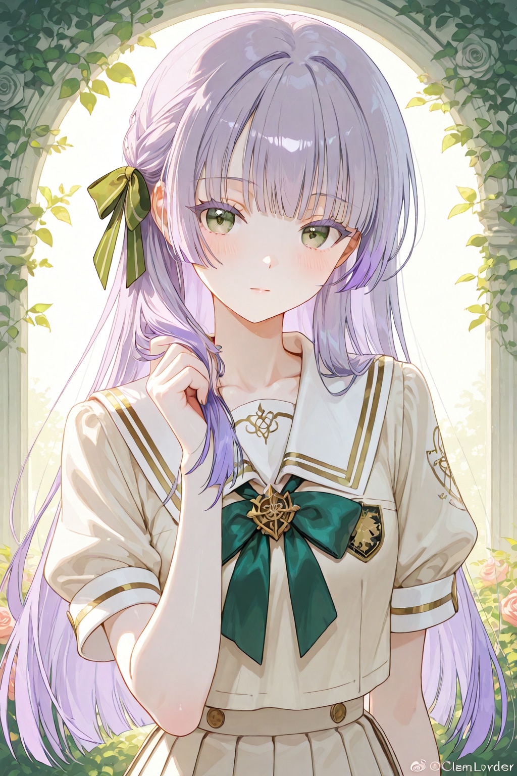 バラ園の君
