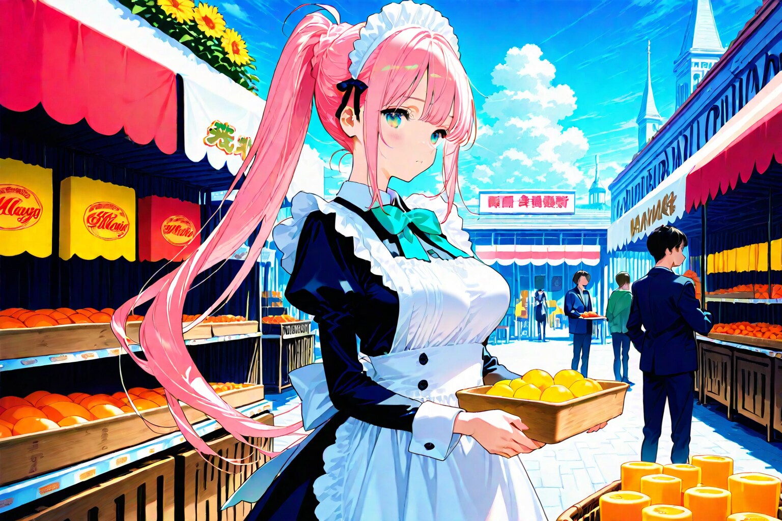 えぇっと。今日買う食材はこれね。 | の人気AIイラスト・グラビア