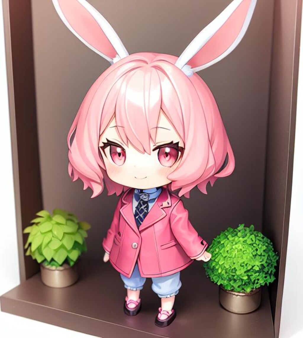 ピンクのうさぎボーイ