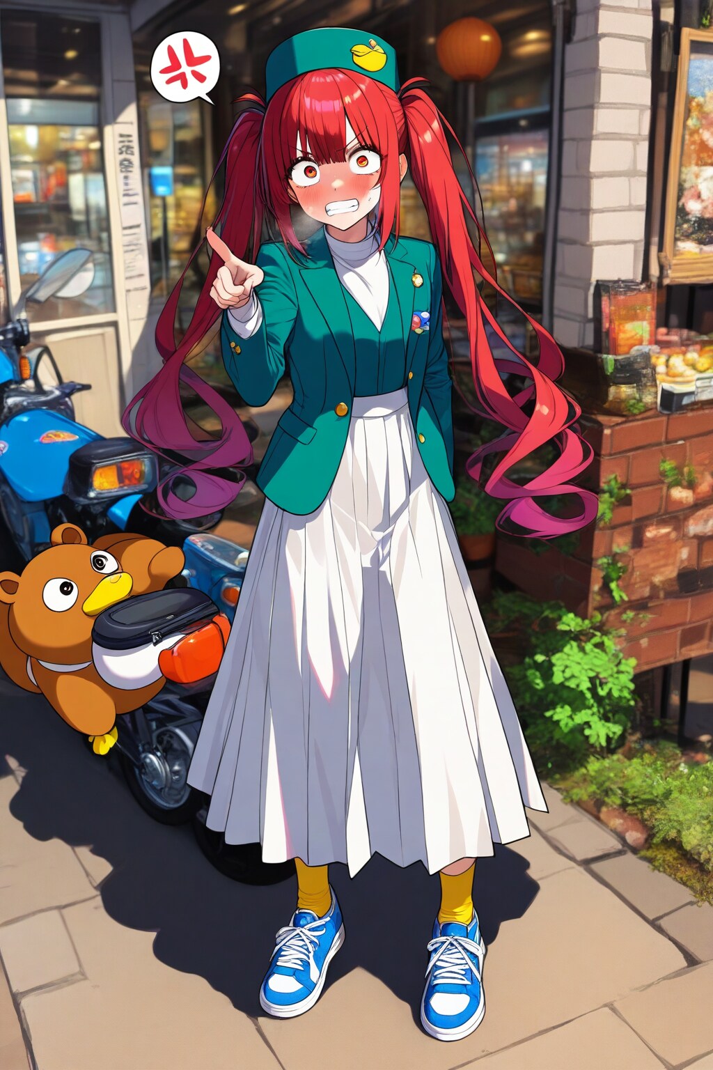 怒ってる赤髪ちゃん