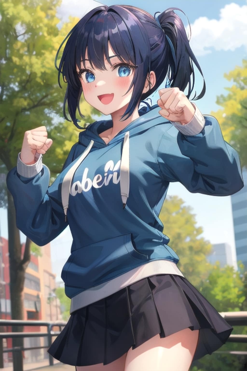 笑ってるけど目が怖い女の子