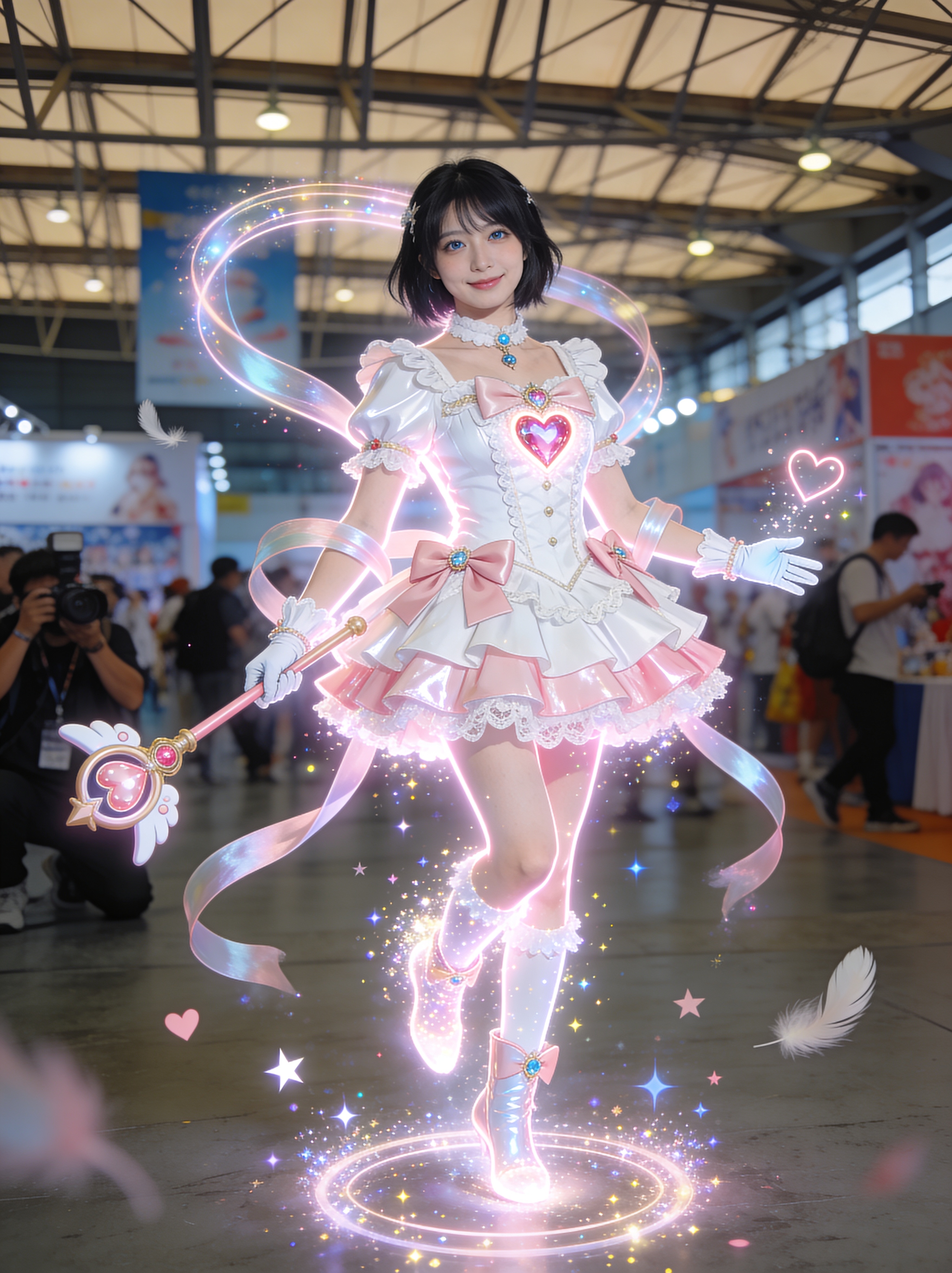 雫の魔法少女コスプレ