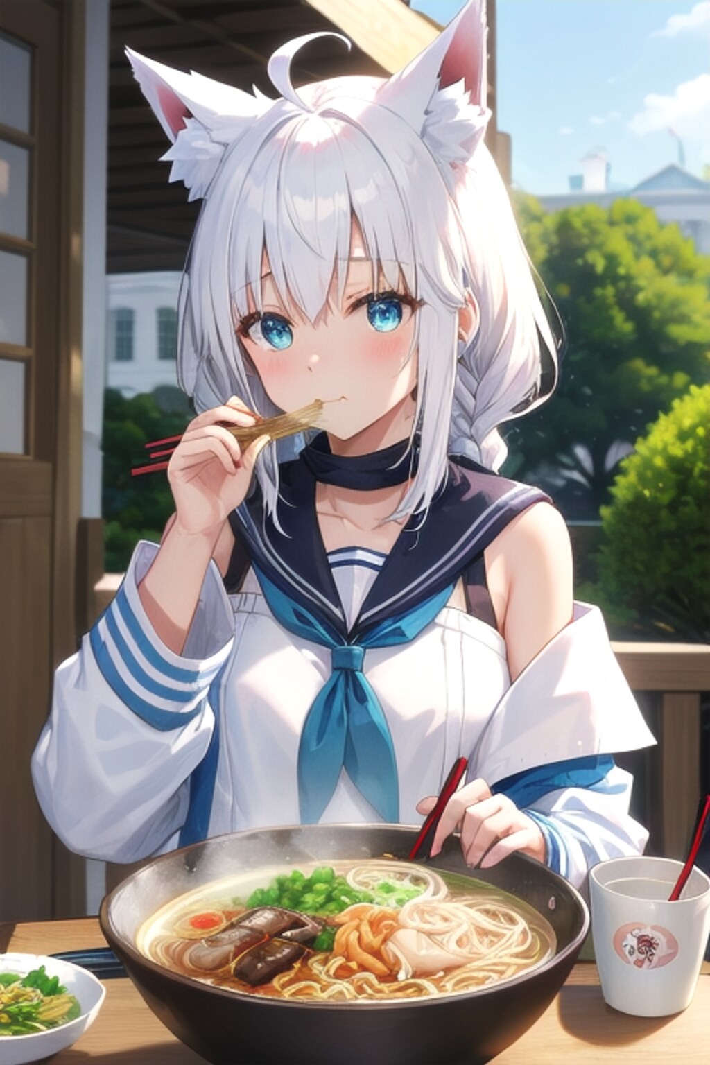 白上ラーメンチャレンジ in アメリカ