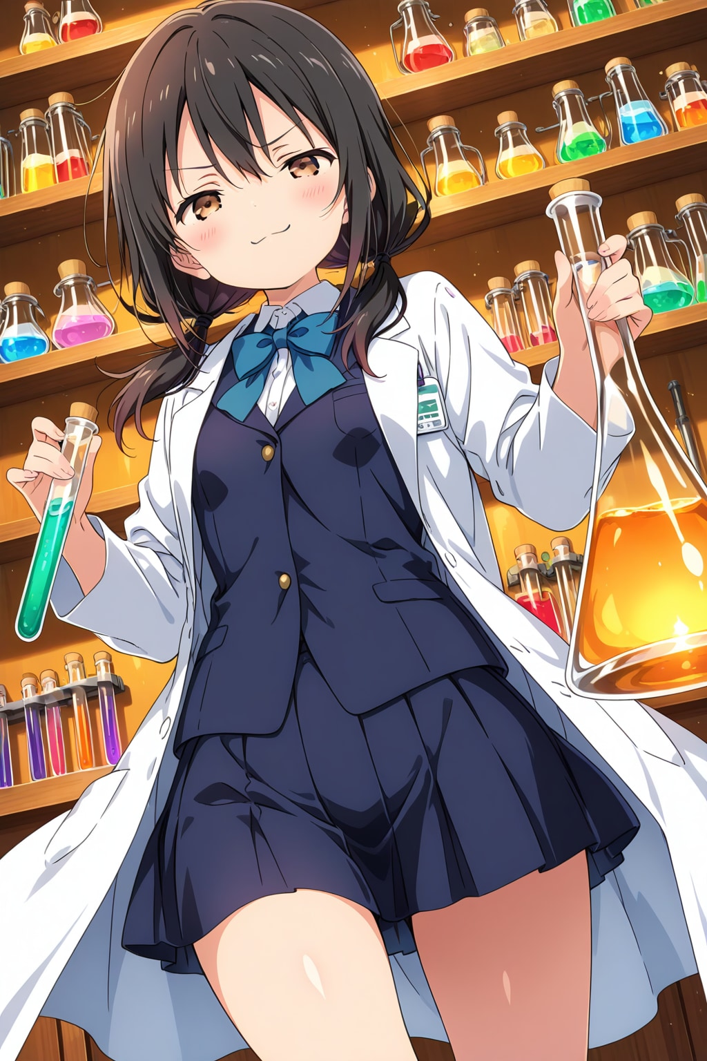 学校の化学室で…