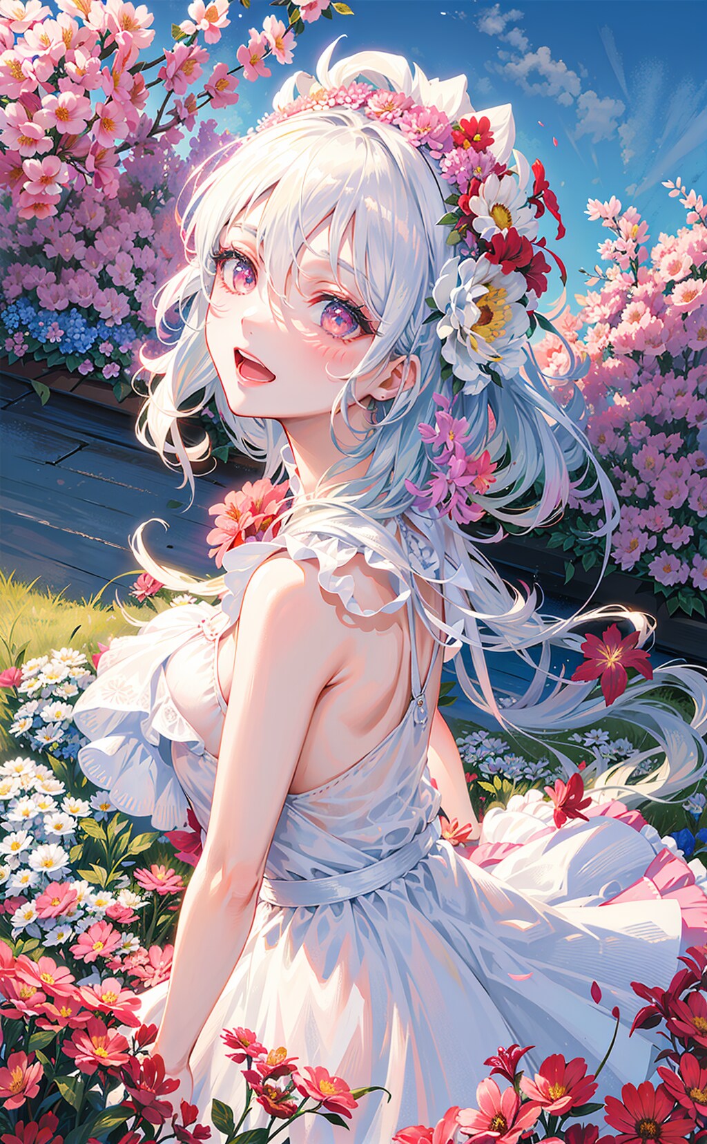 花と少女