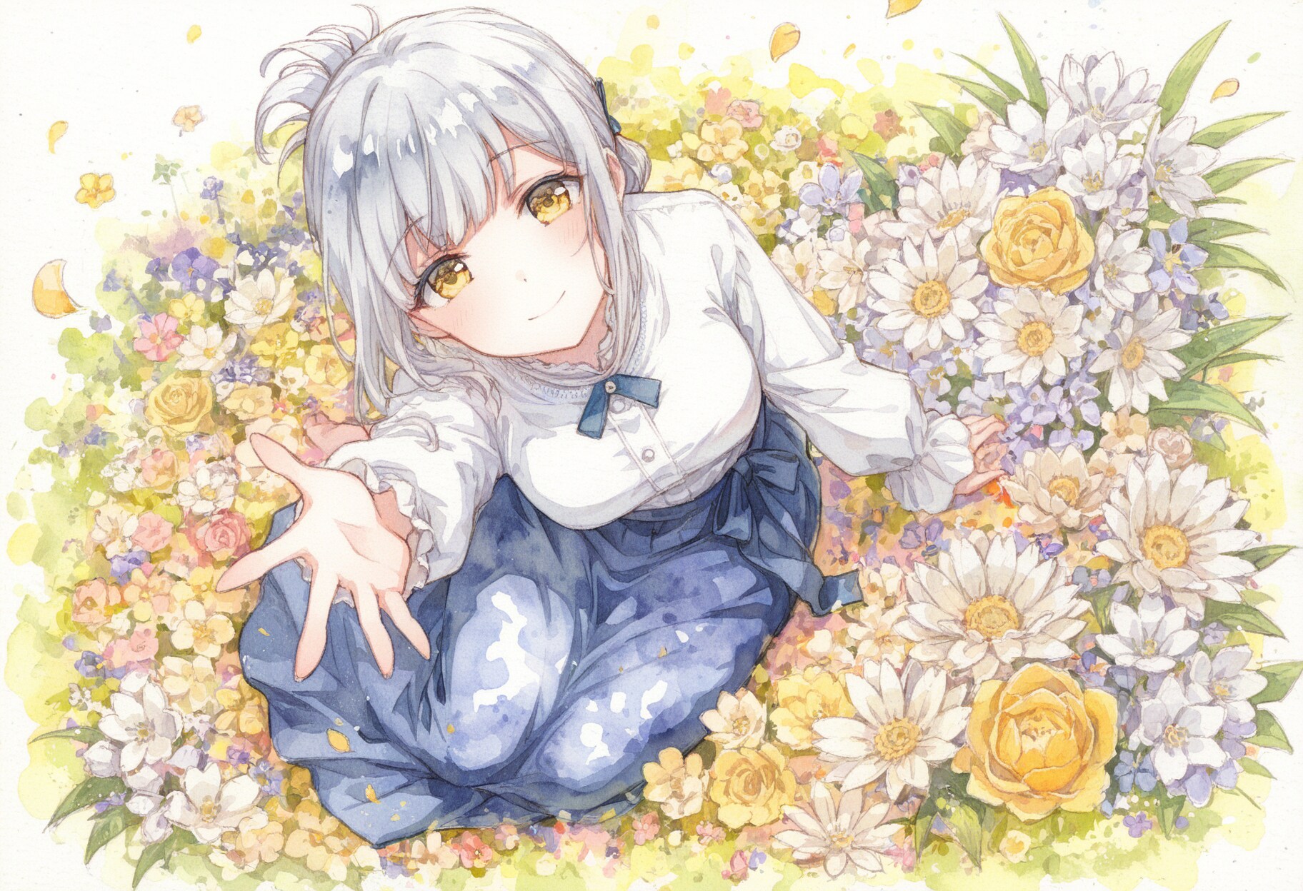 看板娘　flowers