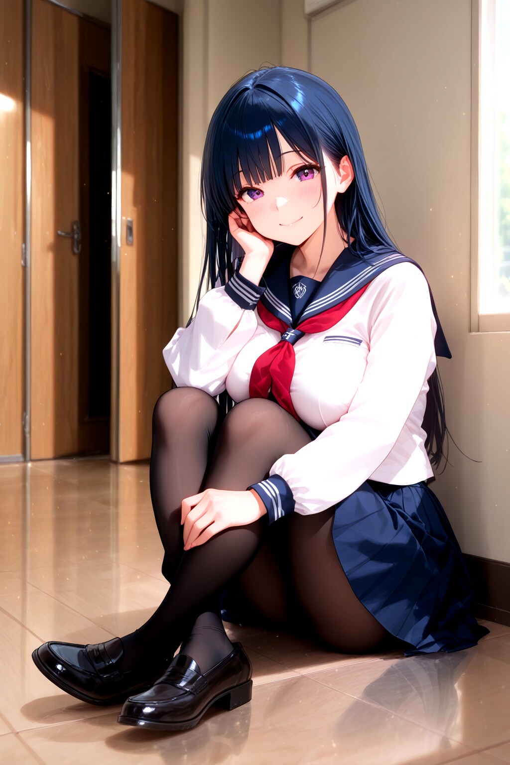 183（廊下に座る）