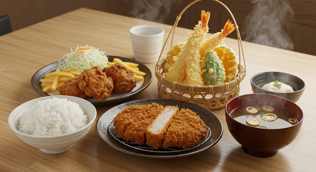 深夜食堂の揚げ物セットと飲み放題プラン