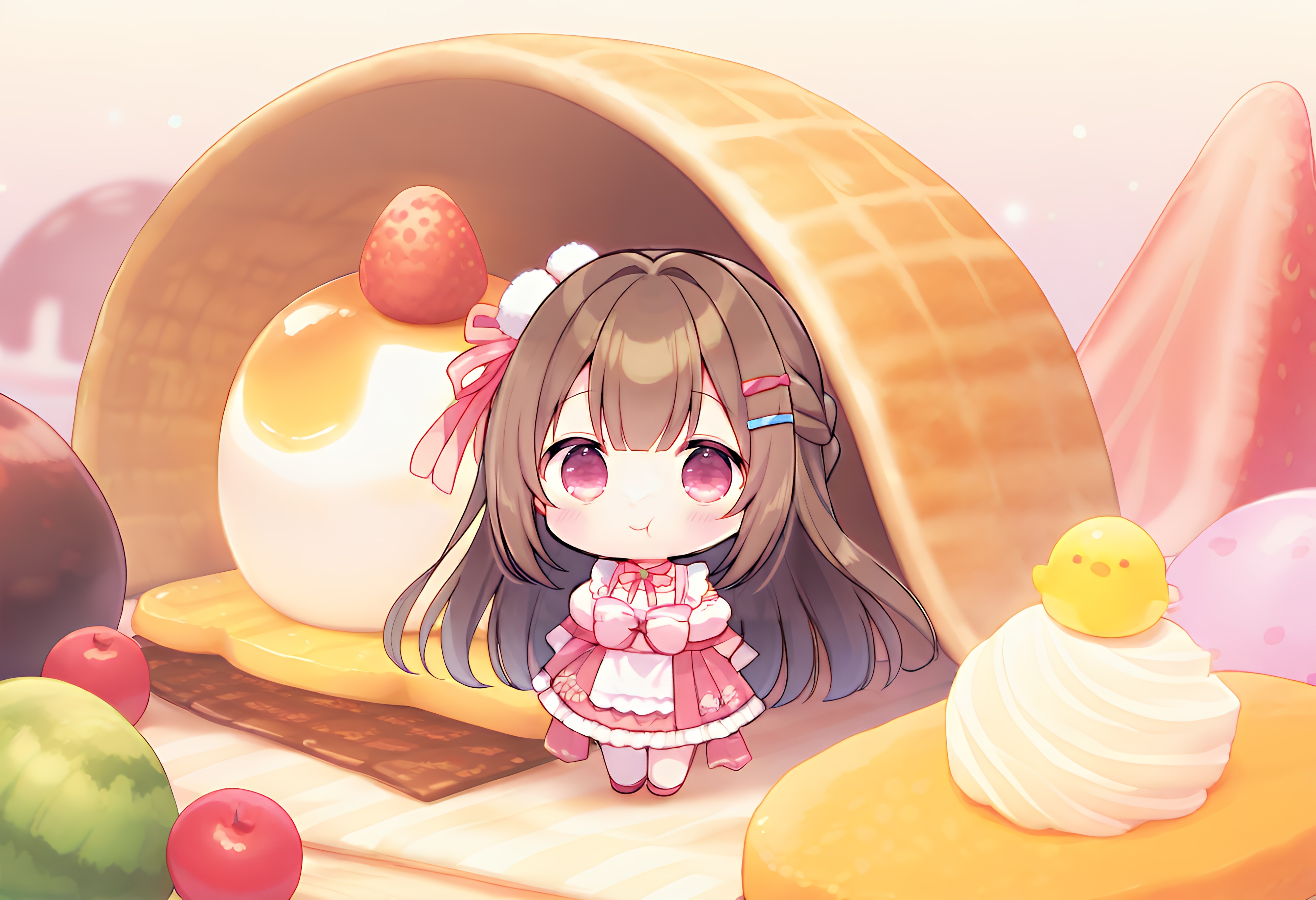 お菓子世界 | の人気AIイラスト・グラビア