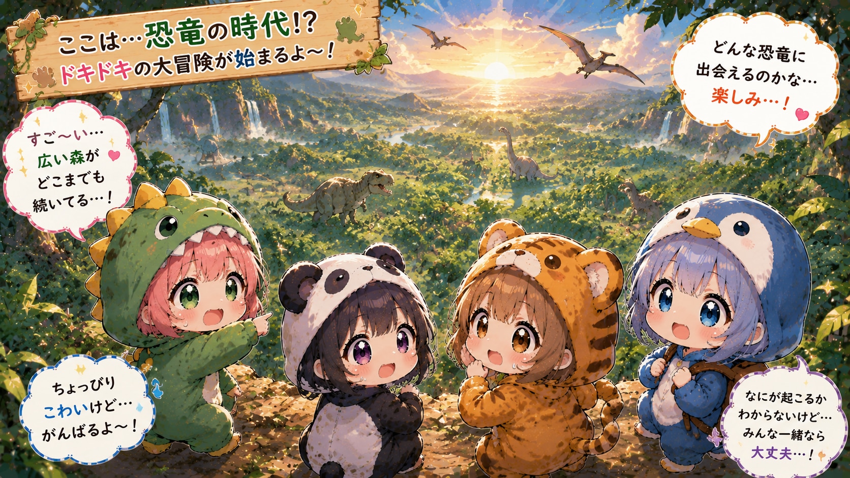 着ぐるみ村の住人が恐竜の世界に３【#サマーアドベンチャーフェス】