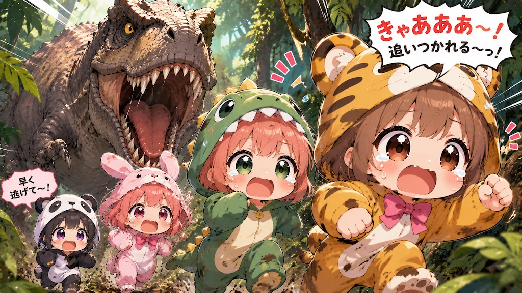 着ぐるみ村の住人が恐竜の世界に３【#サマーアドベンチャーフェス】