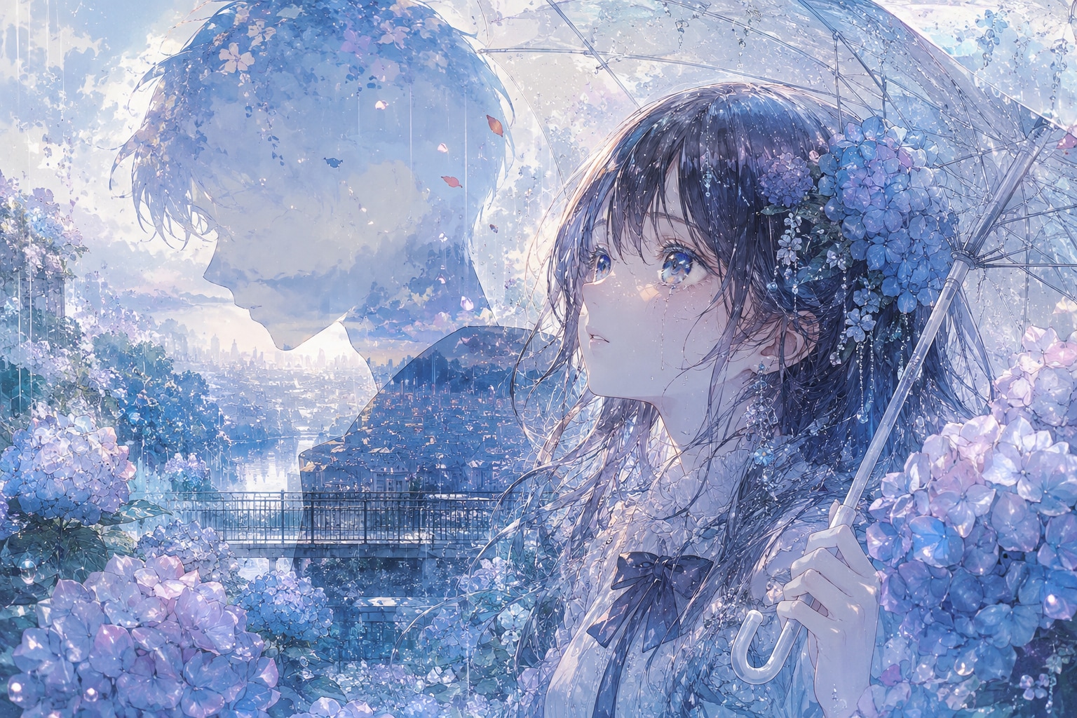 紫陽花咲くあの雨に消えた君へ