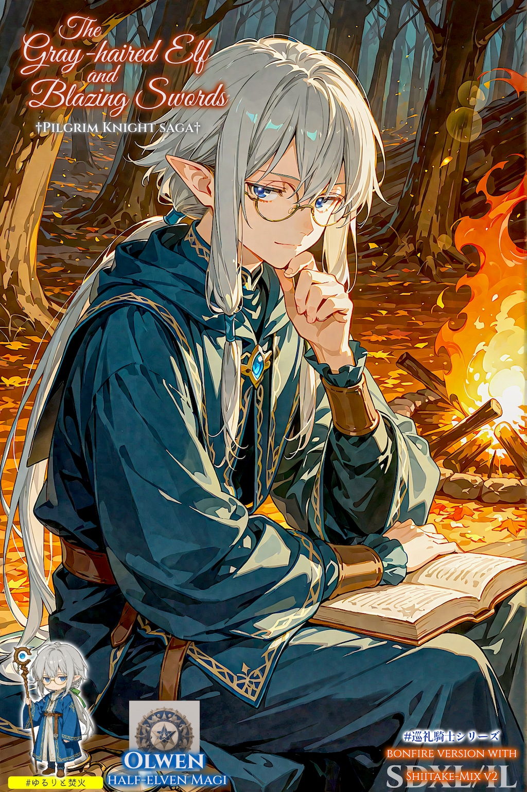 灰髪エルフと炎の剣