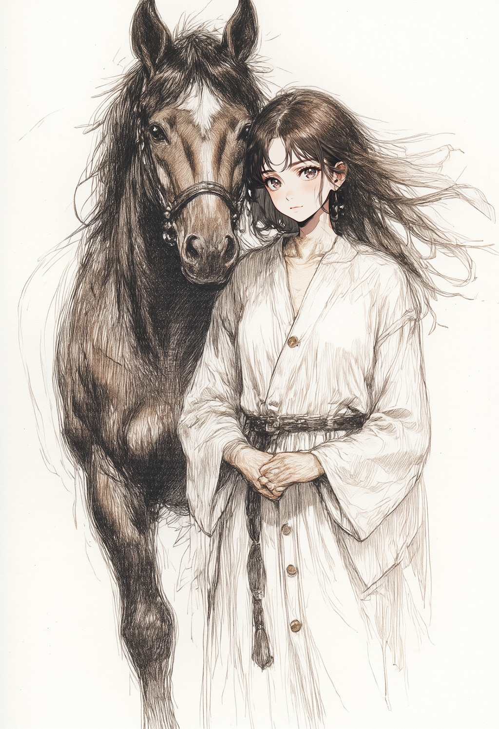 馬と少女 2