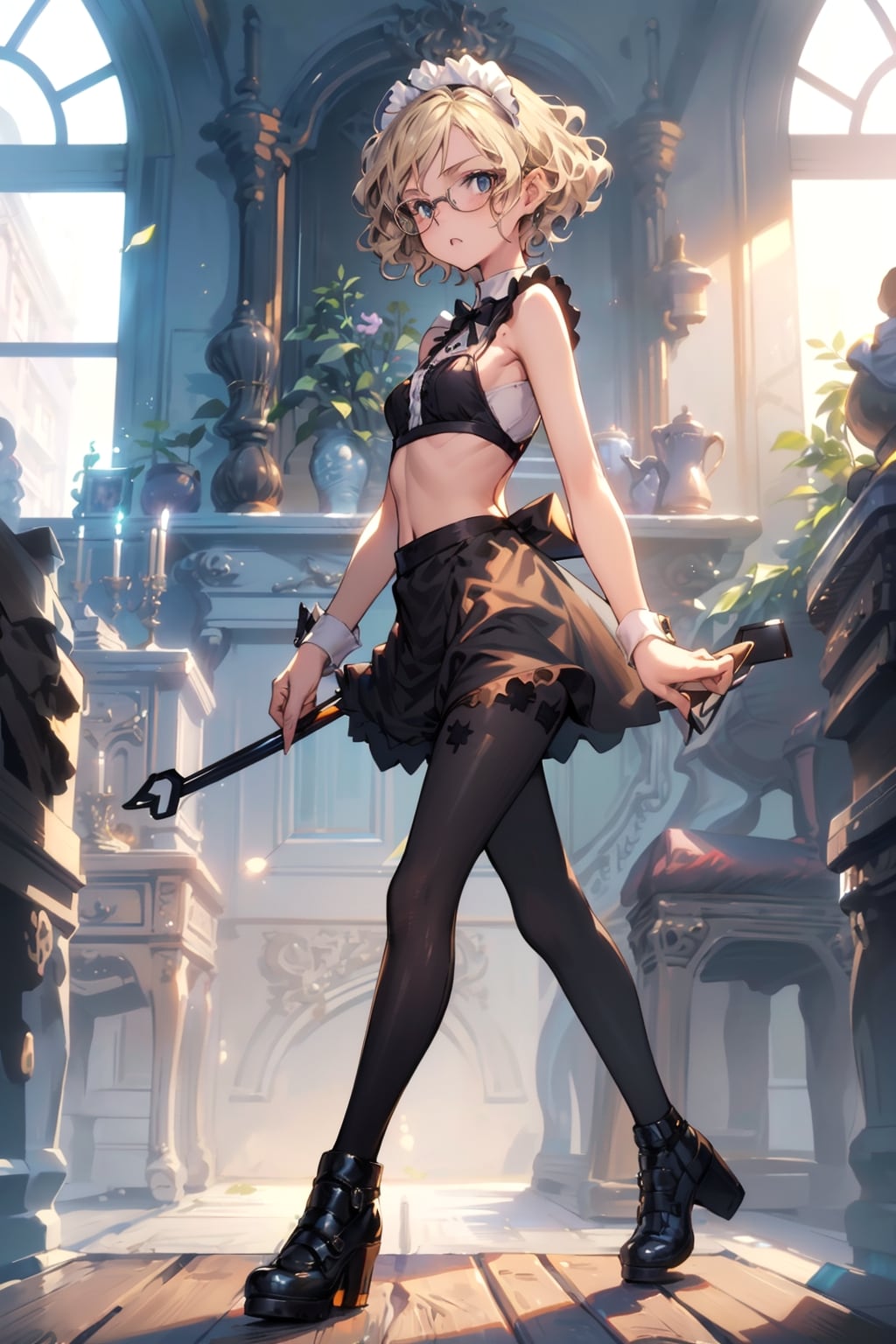 メイドの眼鏡っ娘